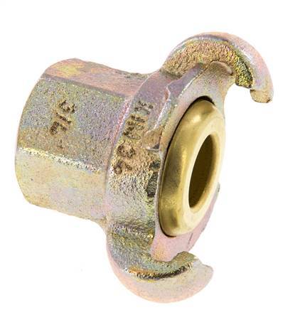 Cast Iron DN 17 DIN 3489 Twist Claw Coupling Rp 3/4'' Female