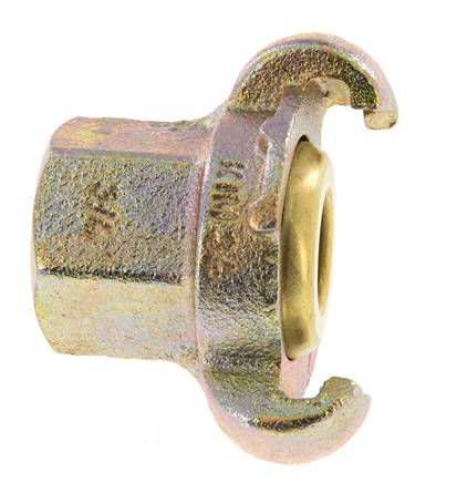 Cast Iron DN 17 DIN 3489 Twist Claw Coupling Rp 3/4'' Female