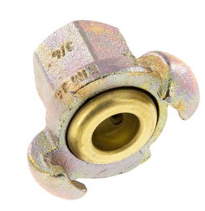 Cast Iron DN 17 DIN 3489 Twist Claw Coupling Rp 3/4'' Female