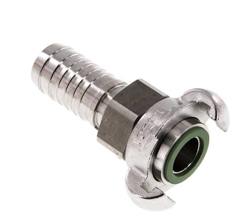 Stainless Steel DN 18 DIN 3238 Twist Claw Coupling 25 mm (1'') Hose Barb