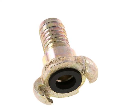Cast Iron DN 19 DIN 3489 Twist Claw Coupling 25 mm (1'') Hose Barb Rotary