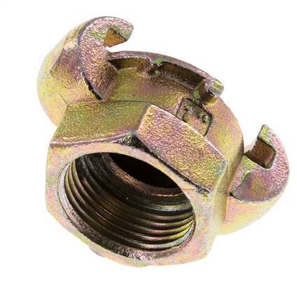 Cast Iron DN 20 DIN 3489 Twist Claw Coupling Rp 1'' Female