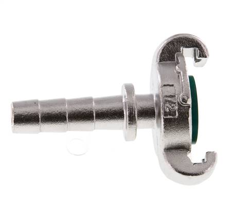Stainless Steel DN 9 DIN 3489 Twist Claw Coupling 13 mm (1/2'') Hose Barb