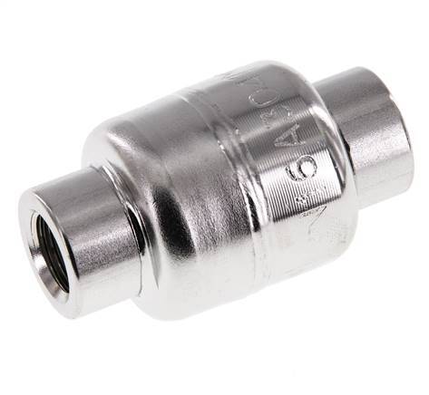 G1/4'' Stainless Steel 304 Check Valve FKM (Light Spring) 0.03-16bar - CLIS3E