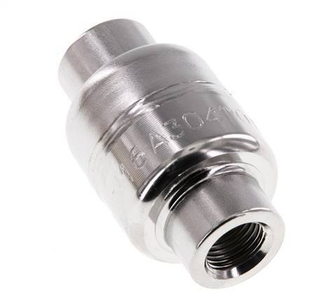 G1/4'' Stainless Steel 304 Check Valve FKM (Light Spring) 0.03-16bar - CLIS3E