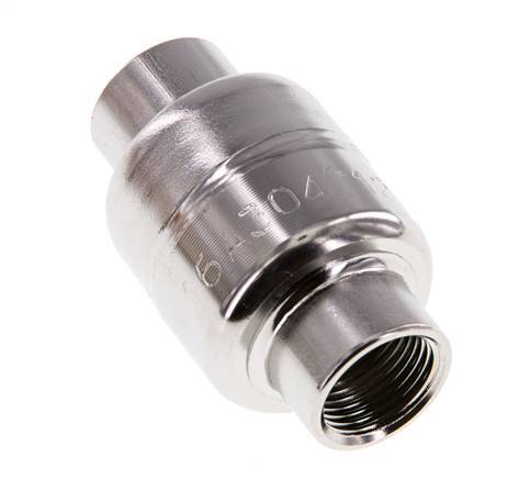 G3/8'' Stainless Steel 304 Check Valve FKM (Light Spring) 0.03-16bar - CLIS3E