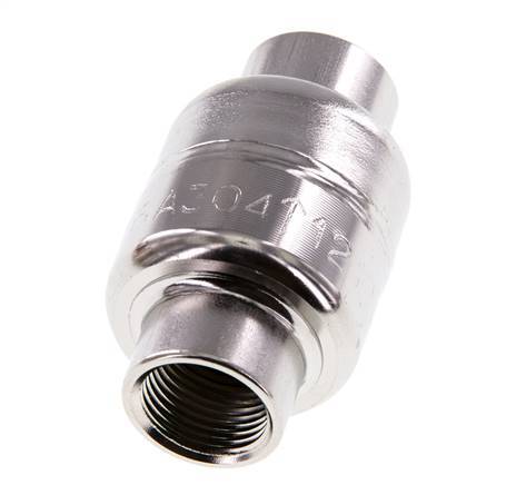 G3/8'' Stainless Steel 304 Check Valve FKM (Light Spring) 0.03-16bar - CLIS3E