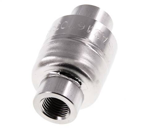 G1/4'' Check Valve Stainless Steel 316 FKM (Light Spring) 0.03-16bar - CLIS4E