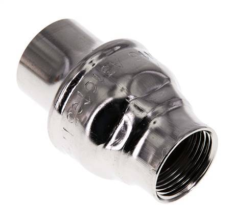 G3/4'' Stainless Steel 316 Check Valve FKM 0.03-16bar (0.44-232psi) - NSF ANSI 61 - Reinforced pin [8 Pieces]