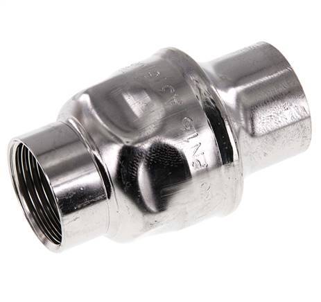 G1'' Stainless Steel 316 Check Valve FKM 0.03-16bar (0.44-232psi) - NSF ANSI 61 - Reinforced pin [8 Pieces]
