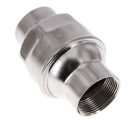 G1 1/2'' Stainless Steel 316 Check Valve FKM 0.03-16bar (0.44-232psi) - NSF ANSI 61