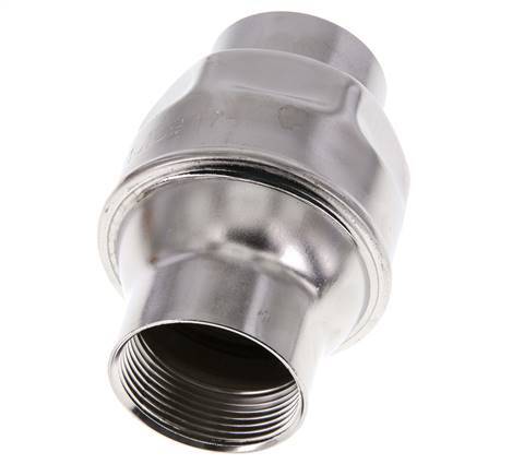 1 1/2'' NPT Stainless Steel 316 Check Valve FKM 0.03-16bar (0.44-232psi) - NSF ANSI 61