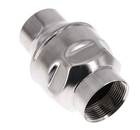 1 1/2'' NPT Stainless Steel 316 Check Valve FKM 0.03-16bar (0.44-232psi) - NSF ANSI 61