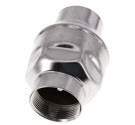 1 1/2'' NPT Stainless Steel 316 Check Valve FKM 0.03-16bar (0.44-232psi) - NSF ANSI 61