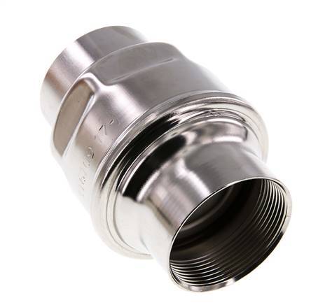 2'' NPT Stainless Steel 316 Check Valve FKM 0.03-16bar (0.44-232psi) - NSF ANSI 61