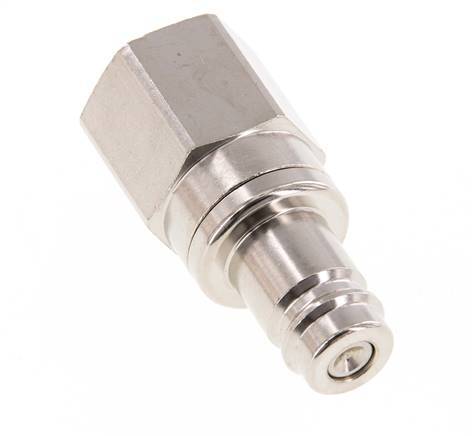 Nickel-plated Brass DN 10 Air Coupling Plug G 3/8 inch Female Double Shut-Off