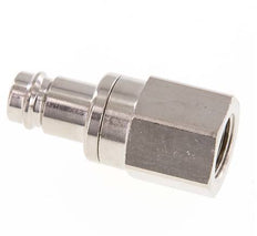 Nickel-plated Brass DN 10 Air Coupling Plug G 3/8 inch Female Double Shut-Off