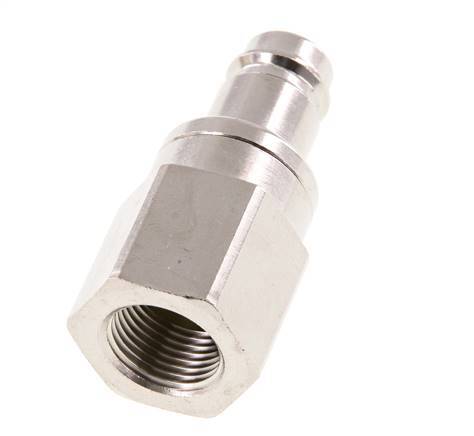 Nickel-plated Brass DN 10 Air Coupling Plug G 3/8 inch Female Double Shut-Off