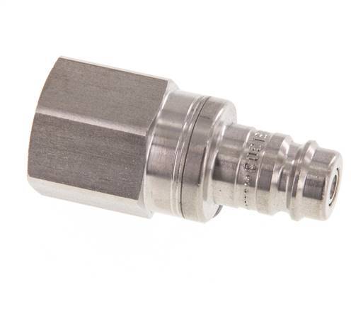 Stainless steel DN 10 Air Coupling Plug G 3/8 inch Female Double Shut-Off