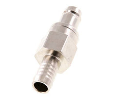 Nickel-plated Brass DN 10 Air Coupling Plug 13 mm Hose Pillar Double Shut-Off