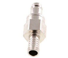Nickel-plated Brass DN 10 Air Coupling Plug 13 mm Hose Pillar Double Shut-Off