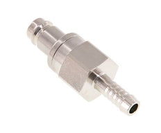 Nickel-plated Brass DN 10 Air Coupling Plug 9 mm Hose Pillar Double Shut-Off