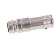 Stainless steel DN 10 Air Coupling Plug 13 mm Hose Pillar