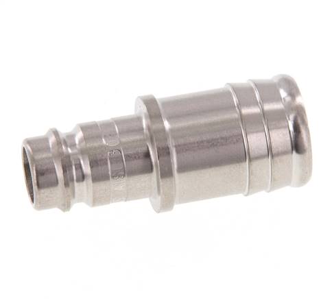 Stainless steel DN 10 Air Coupling Plug 19 mm Hose Pillar