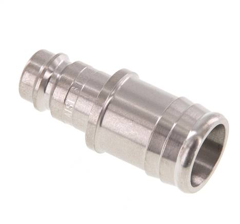 Stainless steel DN 10 Air Coupling Plug 19 mm Hose Pillar