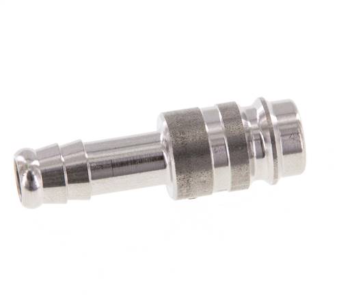 Stainless steel DN 10 Air Coupling Plug 9 mm Hose Pillar
