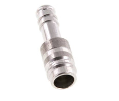 Stainless steel DN 10 Air Coupling Plug 10 mm Hose Pillar Double Shut-Off