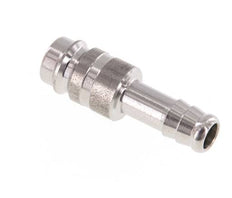 Stainless steel DN 10 Air Coupling Plug 10 mm Hose Pillar Double Shut-Off
