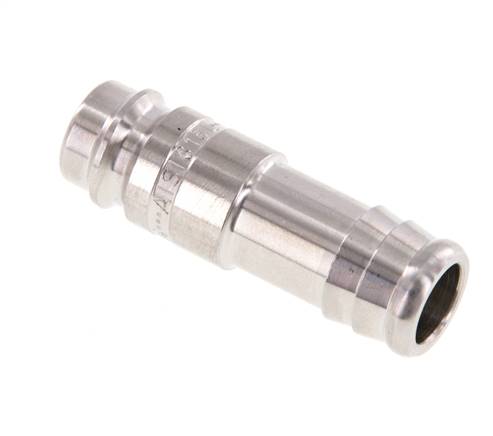 Stainless Steel 316L DN 10 Air Coupling Plug 13 mm Hose Pillar