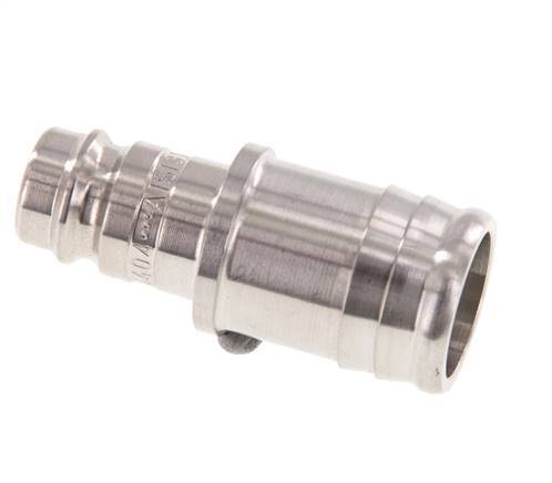 Stainless Steel 316L DN 10 Air Coupling Plug 19 mm Hose Pillar