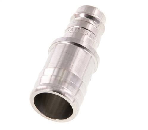 Stainless Steel 316L DN 10 Air Coupling Plug 19 mm Hose Pillar