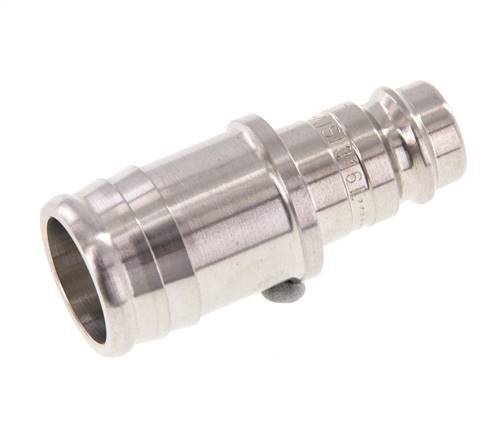 Stainless Steel 316L DN 10 Air Coupling Plug 19 mm Hose Pillar
