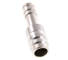 Stainless Steel 316L DN 10 Air Coupling Plug 10 mm Hose Pillar Double Shut-Off