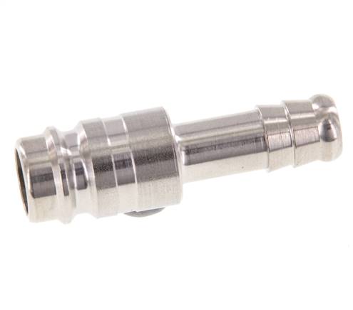 Stainless Steel 316L DN 10 Air Coupling Plug 10 mm Hose Pillar Double Shut-Off