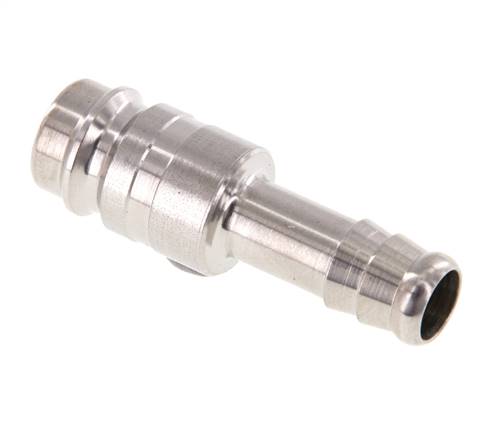 Stainless Steel 316L DN 10 Air Coupling Plug 10 mm Hose Pillar Double Shut-Off