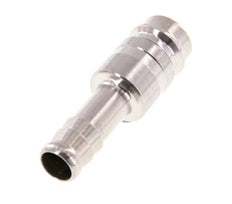 Stainless Steel 316L DN 10 Air Coupling Plug 10 mm Hose Pillar Double Shut-Off