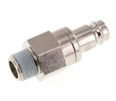 Nickel-plated Brass DN 10 Air Coupling Plug R 3/8 inch Male Double Shut-Off