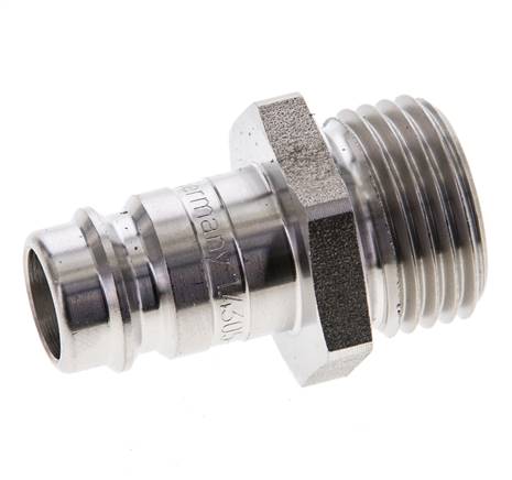 Stainless steel DN 10 Air Coupling Plug G 1/2 inch Male