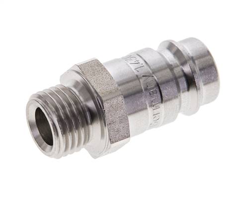 Stainless steel DN 10 Air Coupling Plug G 1/4 inch Male