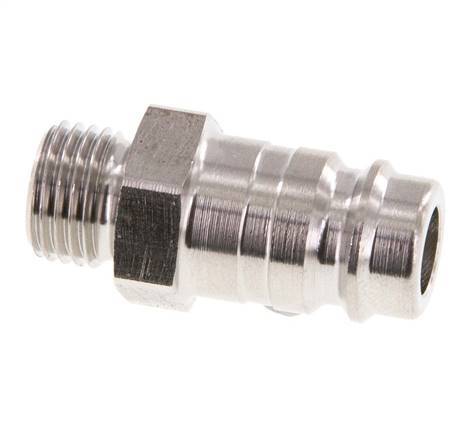 Stainless steel DN 10 Air Coupling Plug G 1/4 inch Male