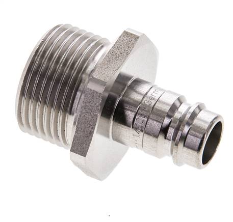 Stainless steel DN 10 Air Coupling Plug G 3/4 inch Male