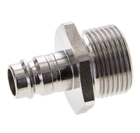 Stainless steel DN 10 Air Coupling Plug G 3/4 inch Male