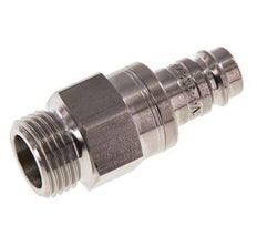 Stainless steel DN 10 Air Coupling Plug G 1/2 inch Male Double Shut-Off