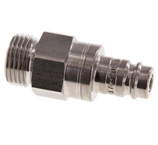 Stainless steel DN 10 Air Coupling Plug G 1/2 inch Male Double Shut-Off