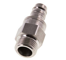 Stainless steel DN 10 Air Coupling Plug G 1/2 inch Male Double Shut-Off