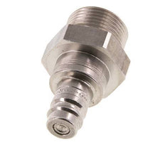 Stainless steel DN 10 Air Coupling Plug G 3/4 inch Male Double Shut-Off